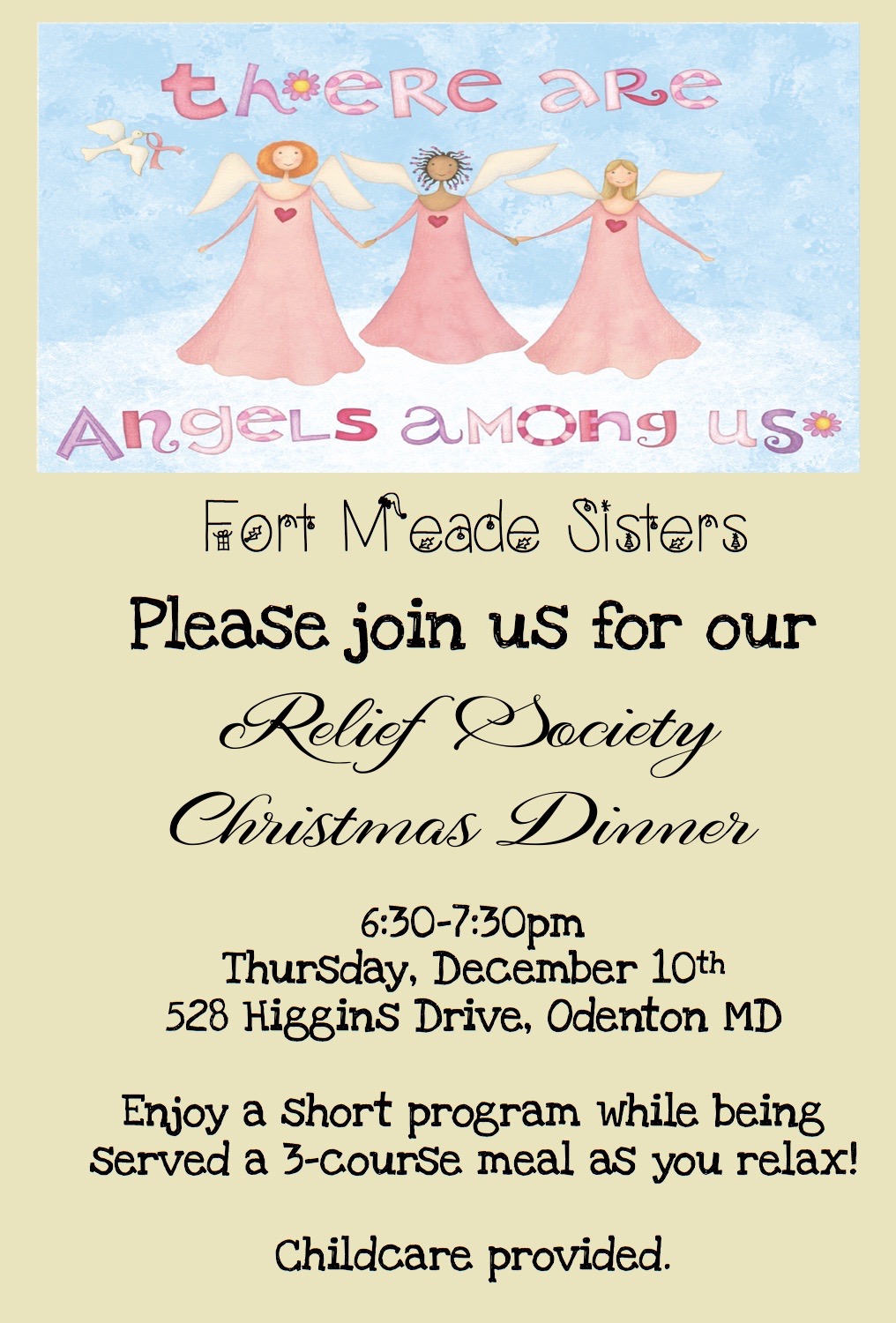 “Angels Among Us” Relief Society Christmas Dinner ...